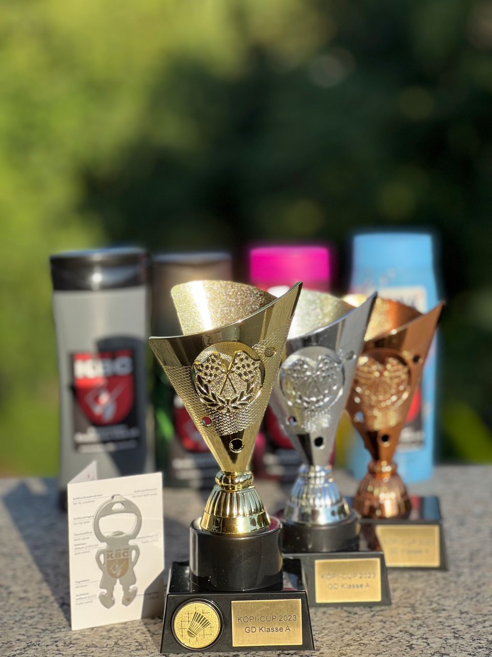 Badminton Pokale zum Köpi-Cup 2023