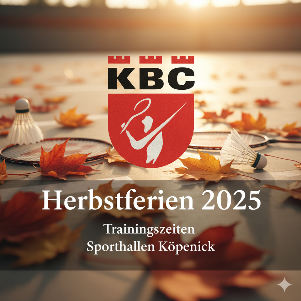 KBC Badminton Training in den Herbstferien