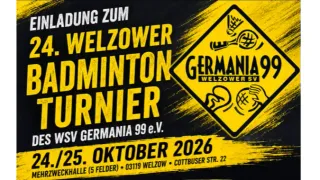 24. Welzower Badmintonturnier 2026