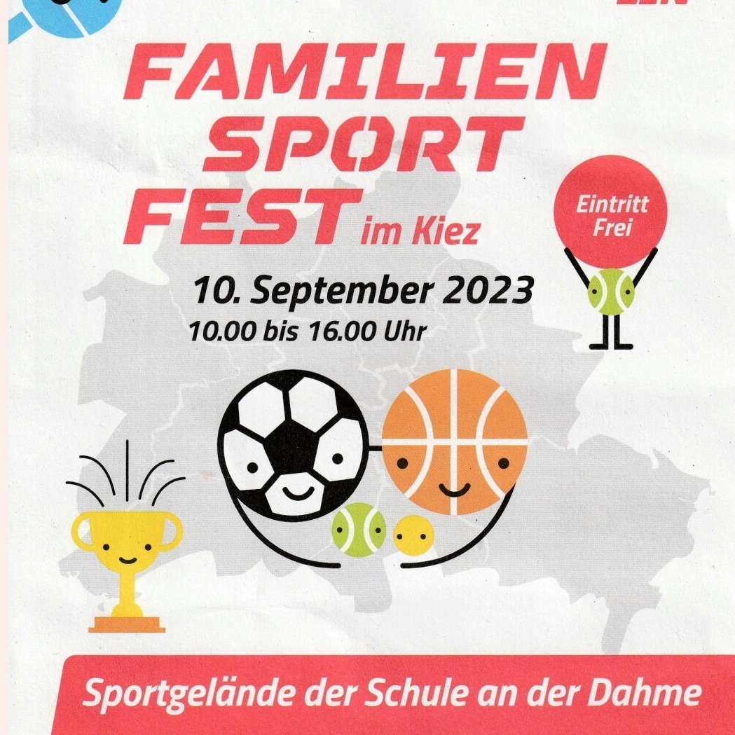 Familiensportfest im Kiez und wir sind am Start. Kommt vorbei. Sonntag 10-16Uhr