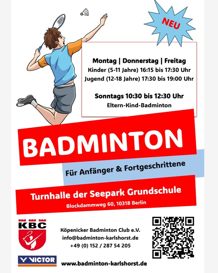 Ab jetzt steht das K in KBC auch für Karlshorst, denn wir spielen und trainiere…
