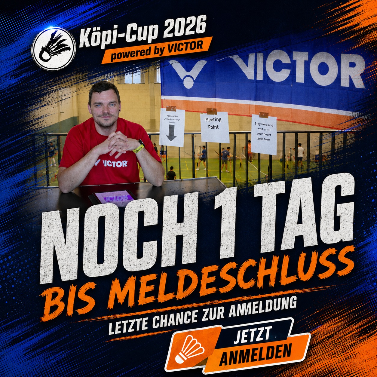 🚨 Letzter Aufruf: Nur noch 1 TAG bis Meldeschluss! 🚨