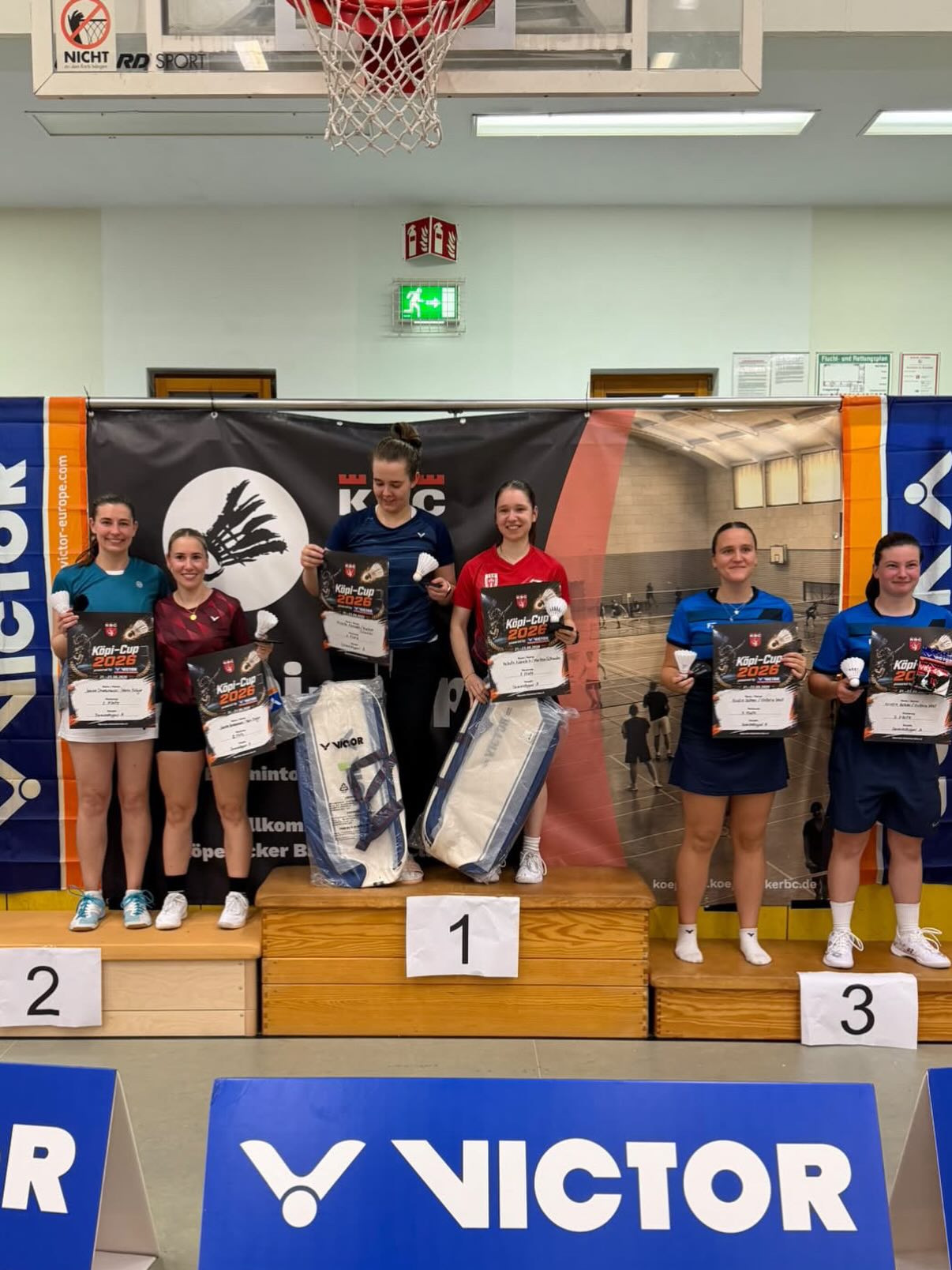 Köpi-Cup 2026: Siegerehrungen im Damendoppel A bis D