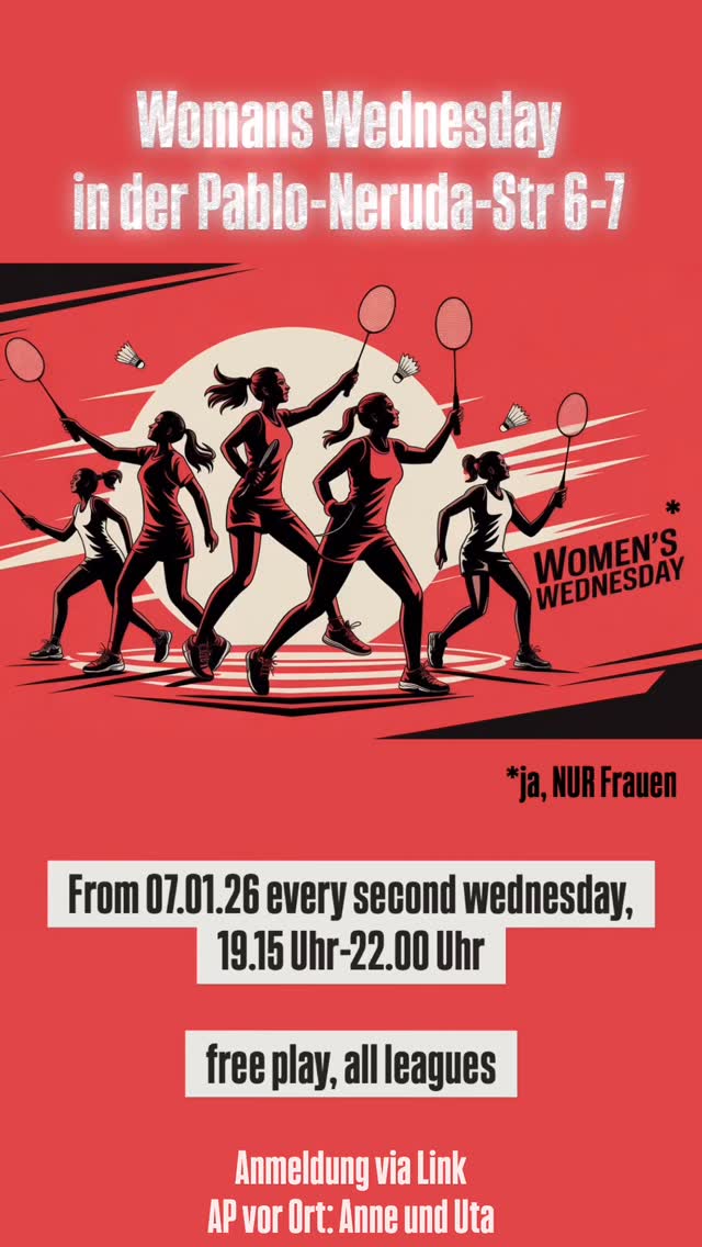 Der Womens Wednesday war ein voller Erfolg - 16 Anmeldungen!!