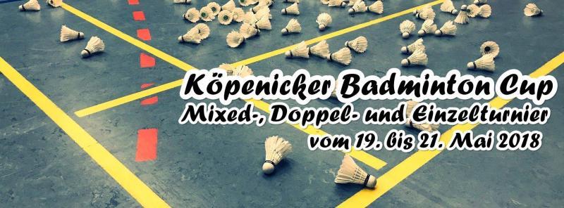 Turnierfoto – Köpenicker Badminton Cup 2018