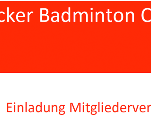 Köpenicker Badminton Club – Einladung MV am 22.06.2022