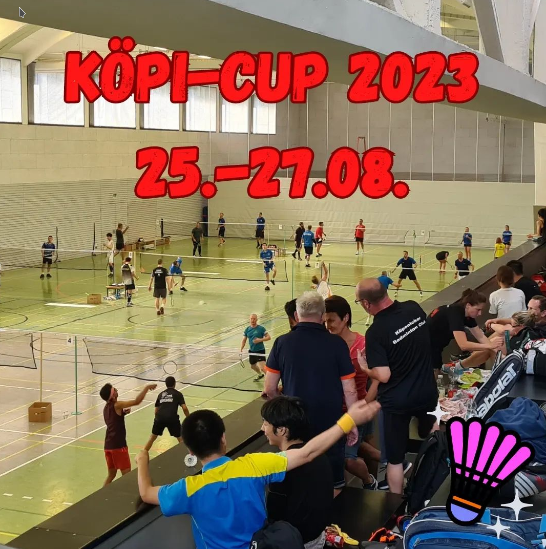 Save the date Köpi-CUP in Berlin Treptow vom 25.-27.08.2023