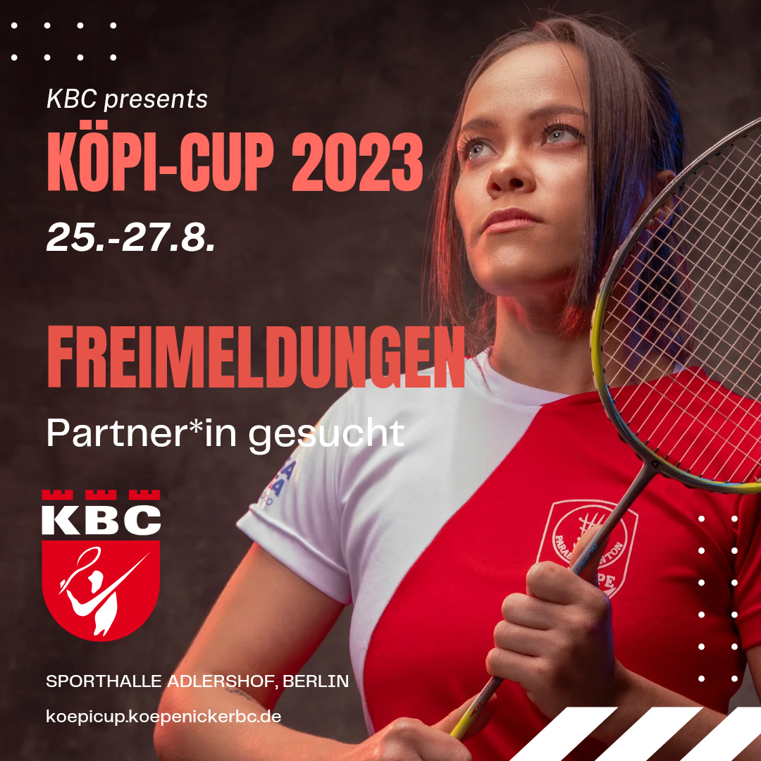 Freimeldunge beim Badminton Turnier in Köpenick