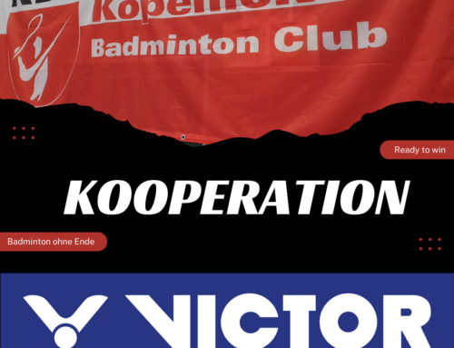 Neue Kooperation mit VICTOR Europe (Badminton-Artikelhersteller)