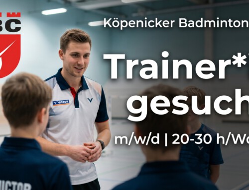 Trainer*in gesucht – Leitende Badminton-Cheftrainer*in (m/w/d)